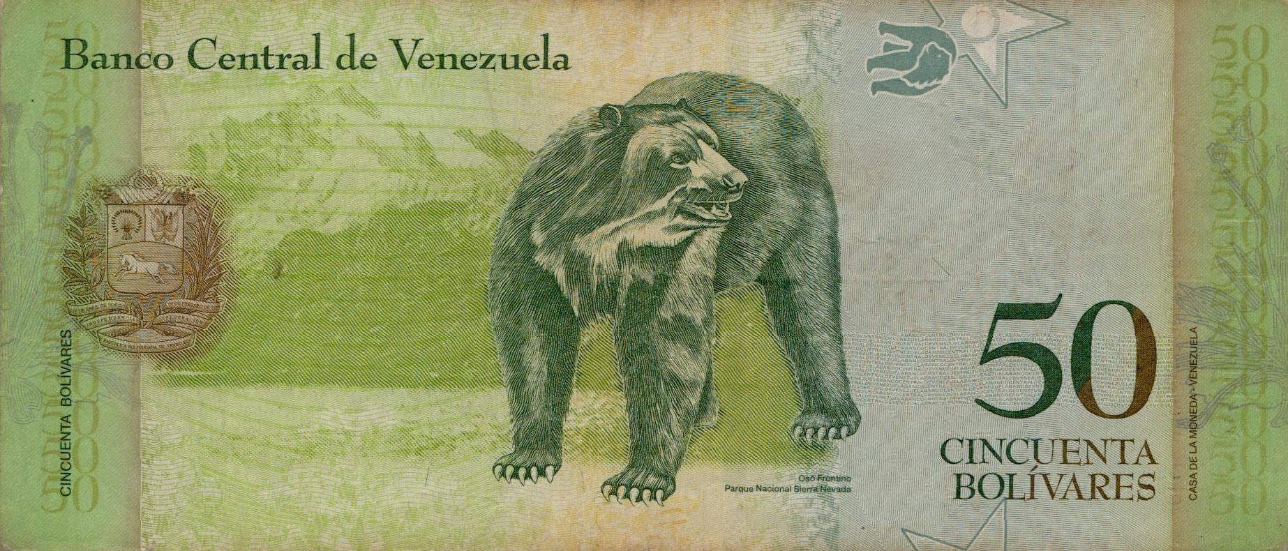 Venezuela 50 2012 VF P-92/f